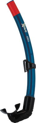 XDive Ares Blue Snorkel Blue with Silicone Mouthpiece