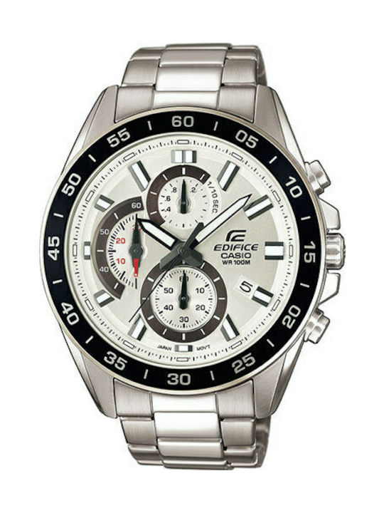 Casio Watch Chronograph Battery with Silver Metal Bracelet EFV-550D-7AVUEF