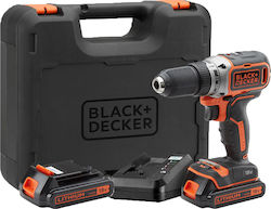 Black & Decker Δραπανοκατσάβιδο Μπαταρίας Brushless 18V 2x1.5Ah