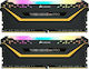 Corsair Vengeance RGB Pro 16GB DDR4 RAM με 2 Modules (2x8GB) και Ταχύτητα 3200 για Desktop