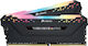 Corsair Vengeance RGB Pro 16GB DDR4 RAM με 2 Modules (2x8GB) και Ταχύτητα 4000 για Desktop