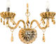 Inlight 43391-2 Honey Vintage Lamp Wall with Socket E14 Honey 35x35cm