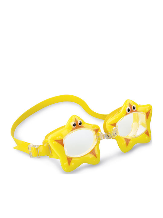 Intex Fun Γυαλιά Κολύμβησης Παιδικά Κίτρινα