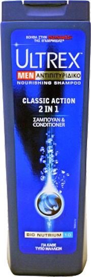 Ultrex Men Classic Action 2 in 1 Σαμπουάν κατά της Πιτυρίδας για Όλους τους Τύπους Μαλλιών 360ml