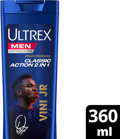 Ultrex Men Classic Action 2 in 1 Σαμπουάν κατά της Πιτυρίδας για Όλους τους Τύπους Μαλλιών 360ml