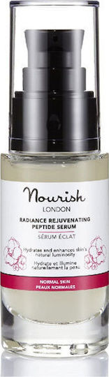 Nourish London Radiance Rejuvenating Peptide Anti-aging Serum Face with Peptides & Hyaluronic Acid for Radiance & Revitalization 30ml
