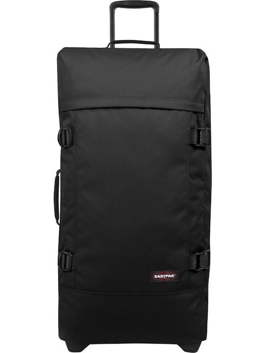 Eastpak Tranverz L Large Fabric Black Suitcase with 2 Wheels Height 79cm