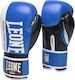 Leone Challenger Synthetic Leather Boxing Competition Gloves Blue