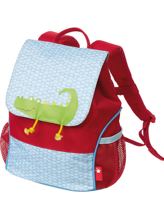 Sigikid Κροκόδειλος School Bag Backpack Kindergarten in Light Blue color