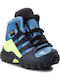 Kids Hiking Boots Terrex Mid Waterproof Trace Royal / Collegiate Navy / Solar Slime