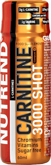 Nutrend Carnitine Shot с Карнитин 3000мг и Вкус Портокал 60мл