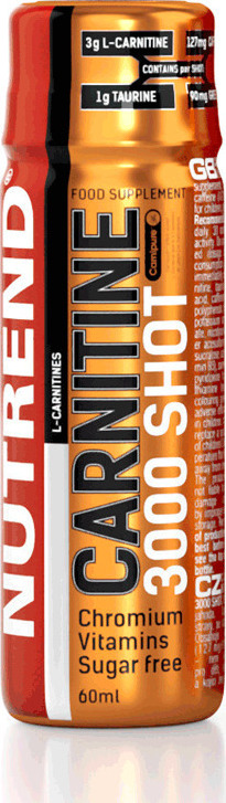 Nutrend Carnitine Shot 3000mg with Flavor Strawberry 60ml