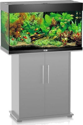 Juwel Rio Aquarium mit einer Kapazität von 125Es mit Beleuchtung, Heizung, Pumpe, Filter und 81x36x50cm. Schwarz 01350