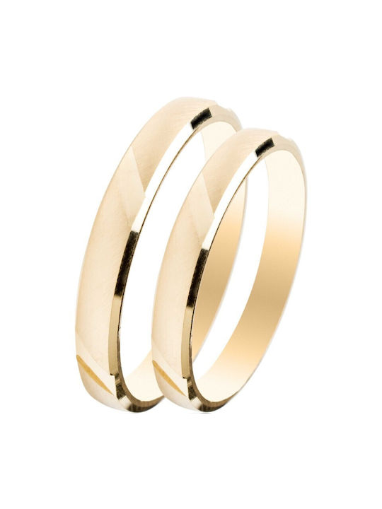 Gold Ring SL09 Slim MASCHIO FEMMINA 9 Carat Ring Size:41 (Unit Price)