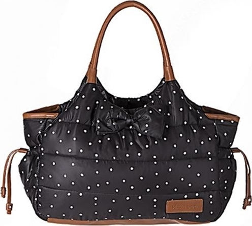 Kikka Boo Τσанта-Смяна на Пелени на Рамо/Ръка Dotty Black 43x13x42см.