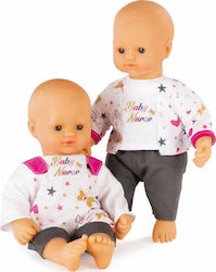 Smoby Baby Doll Baby Nurse (2 Σχέδια) 32 cm. (Various Designs/Assortments of Designs) 1pc 220100