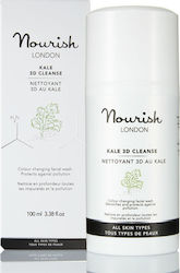 Nourish London Kale 3D Cleanse Colour Changing Facial Wash All Sk Гел Почистване на Лице 100мл Nourish London Kale 3D Cleanse Colour Changing Facial Wash All Sk Гел Почистване на Лице 100мл