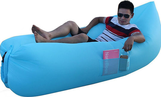 με Πλαινές Τσέπες Air Sofa Premium Pockett 260 Φουσκωτό Lazy Bag Τιρκουάζ