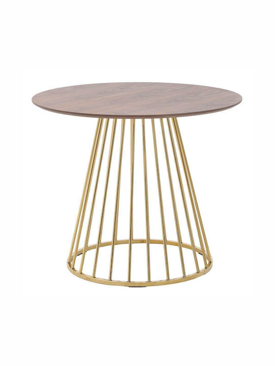 Tisch Küche Holz mit Metallgestell 90x90x75cm