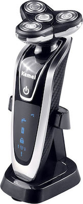 Kemei KM-5181 Rechargeable Face Electric Shaver Ξυριστική Μηχανή 4D & Οδοντόβουρτσα 4 Σε 1