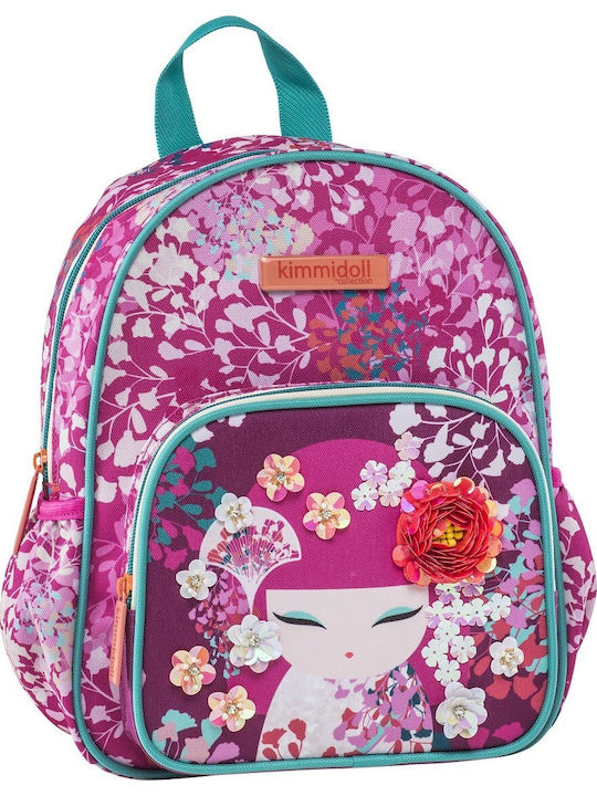 Kimmidol Fuchsia School Bag Backpack Kindergarten in Pink color