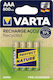 Varta Recharge Accu Recycled Επαναφορτιζόμενες Μπαταρίες AAA Ni-MH 800mAh 1.2V 4τμχ