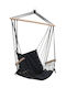 Inart Canvas Armchair Single Hammock Gray 96x50cm