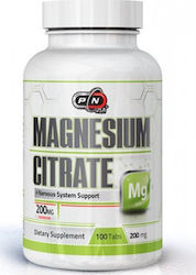 Pure Nutrition Magnesium Citrate 200mg 100 ταμπλέτες