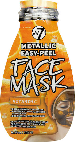 W7 Cosmetics Metallic Easy Peel Vitamin C Μάσκα Προσώπου 10gr