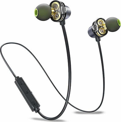 Awei X650BL In-ear Bluetooth Handsfree Ακουστικά με Αντοχή στον Ιδρώτα Μαύρα