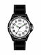 Q&Q Ανδρικό Ρολόι 42mm Μπαταρίας με Μαύρο Καουτσούκ Λουράκι