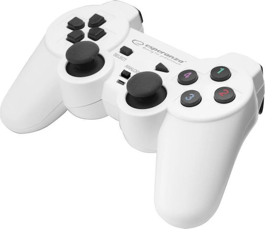 Esperanza Warrior Wired Gamepad for PC White/Black