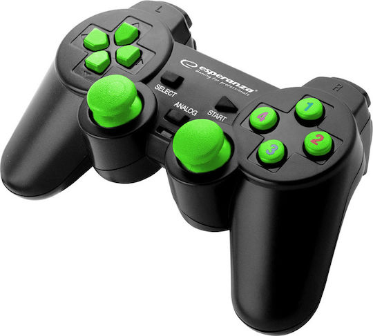 Esperanza Warrior Verkabelt Gamepad für PC Black/Green