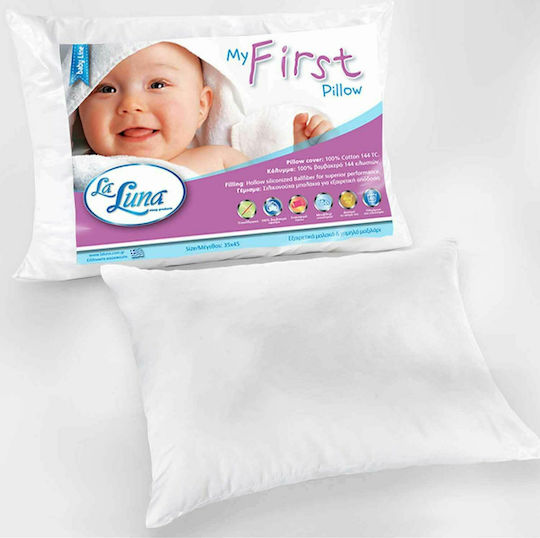 La Luna My First Baby Sleep Pillow White 35x45cm