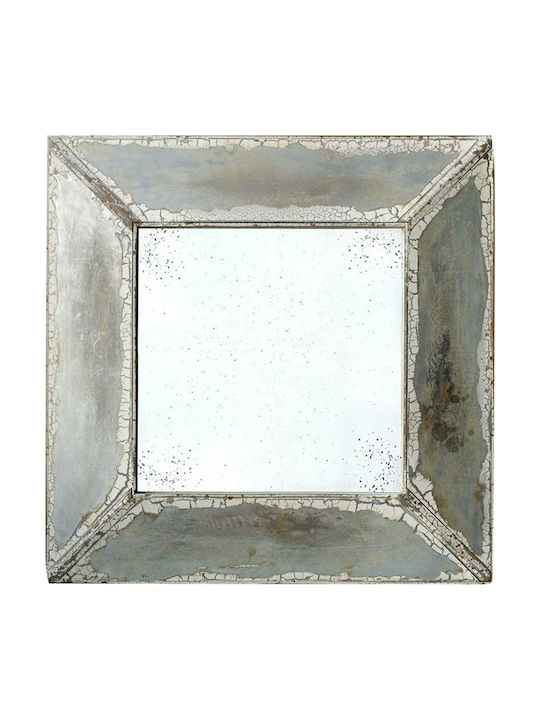 Artekko Καθρέπτης Τοίχου με Γκρι Πλαστικό Πλαίσιο 81x81cm