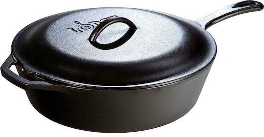 Lodge Tigaie Cu capac din Fontă 30cm