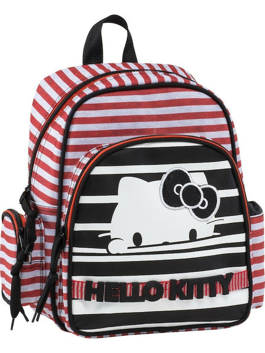 Graffiti Hello Kitty Hidden Stripes School Bag Backpack Kindergarten Multicolored