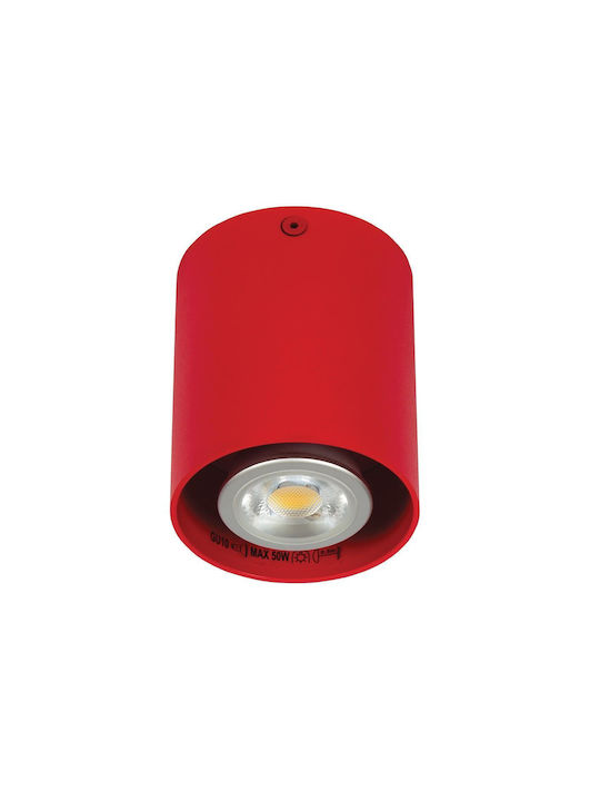 VK Lighting VK/03002/R Spot Monospot Cu Bază GU10 În Culoare Roșie