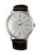 Orient Men's Watch 42mm Automatic with Brown Leather Strap