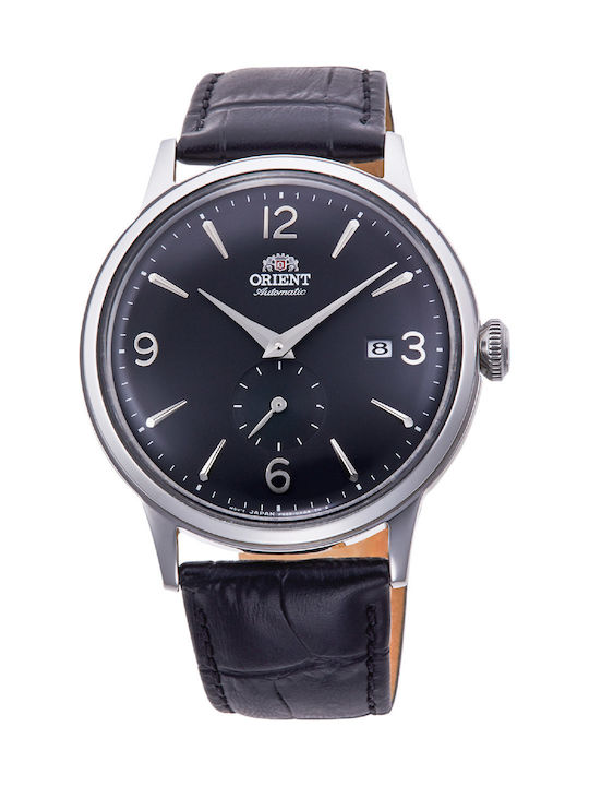 Orient Bambino Ανδρικό Ρολόι 41mm Αυτόματο με Μαύρο Δερμάτινο Λουράκι