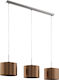 Eglo Saganto Pendant Light Bronze Rail with Socket E27 103x110x110cm