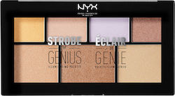 NYX Professional Makeup Makeup Strobe Of Genius Illuminating Palette 20gr NYX Professional Makeup Makeup Strobe Of Genius Illuminating Palette 20gr