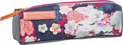 Kimmidol Makoto Pencil Case Barrel with 1 Compartment Blue