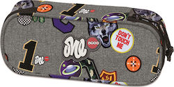 Lyc Sac Boys Tips Pencil Case with 1 Compartment Gray