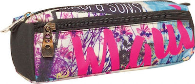 Maui & Sons Pencil Case Barrel with 2 Compartments Fuchsia 339-83140