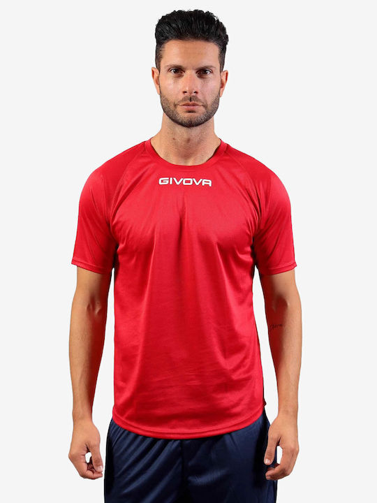 Givova One Sportliches T-Shirt Rot