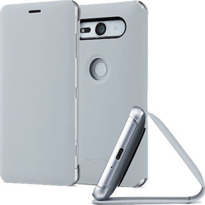 Sony Buchen Sie Synthetisches Leder Gray (Xperia XZ2 Kompakt)