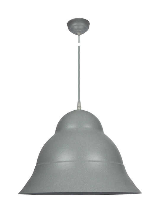 VK Lighting VK/04058 Pendant Light Single-Light for Socket E27 Gray