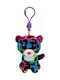 TY Keychain Leopard Fabric