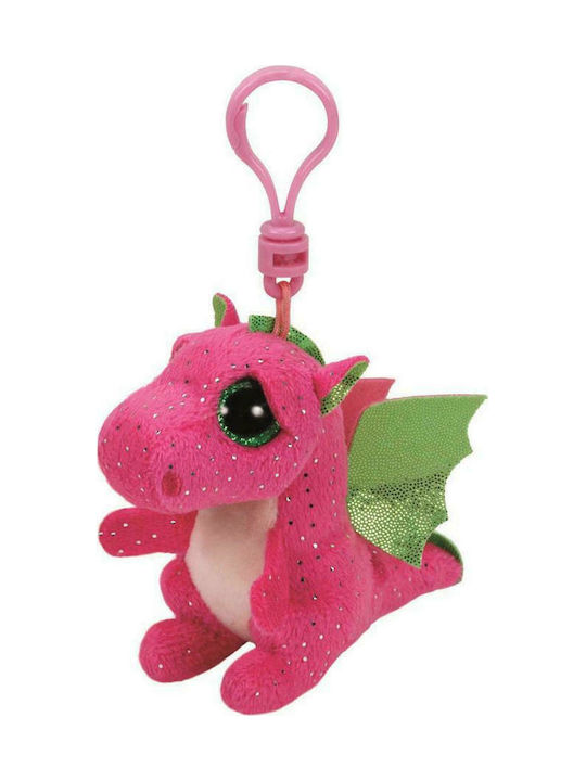 TY Keychain Dragon Fabric Pink